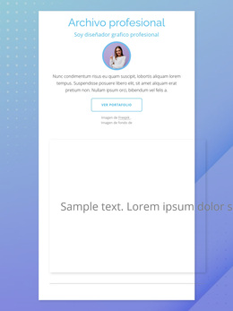 Perfil Del Diseñador - Tema De WordPress Listo Para Usar