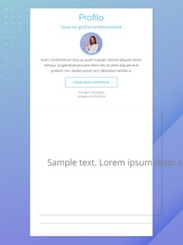Un Design Esclusivo Del Sito Web Per Profilo Del Designer