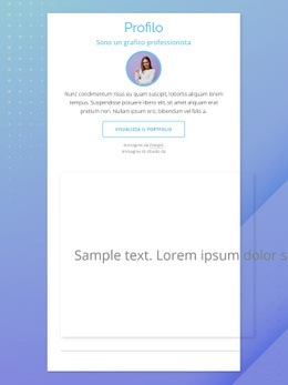 Profilo Del Designer - Modello Di Sito Web Gratuito