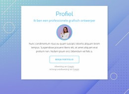 Ontwerper Profiel - Gratis Websitesjabloon
