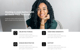 Get started with the free version - Template by Nicepage