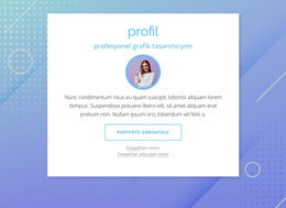Tasarımcı Profili - En Iyi Web Sitesi Şablonu Tasarımı