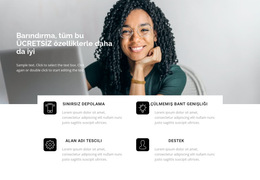 Ücretsiz Sürümü Kullanmaya Başlayın - Açılış Sayfası Şablonu