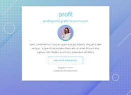 Tasarımcı Profili - WordPress Temasını Kullanmaya Hazır