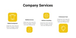 Services Of Our Company Design Template