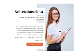 Online-Sekretariat Einfache HTML-Vorlage Mit CSS