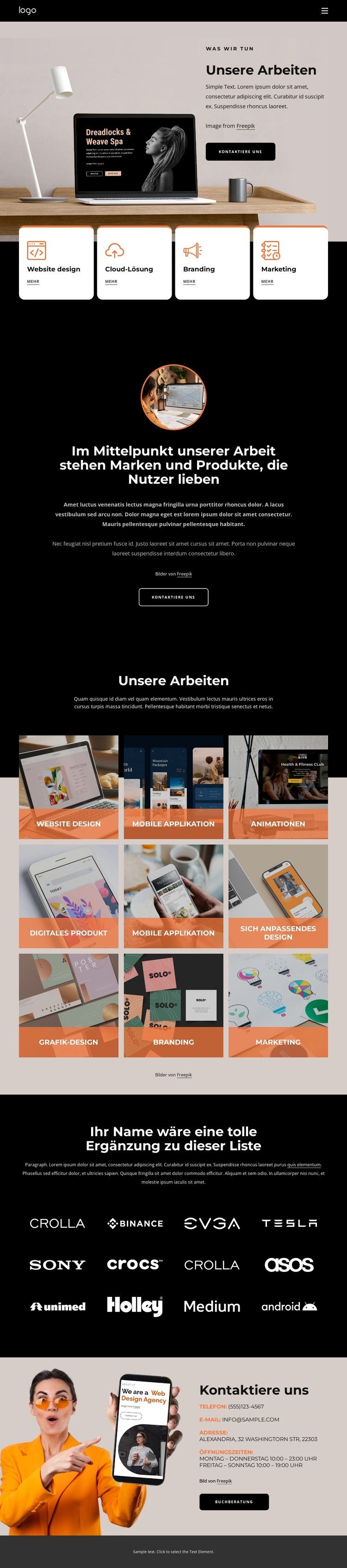 Qualität und attraktive Designs HTML5-Vorlage