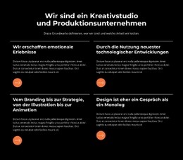 Wir Schaffen Emotionale Erlebnisse Mit Dem Ziel, Die Ergebnisse Zu Verbessern - Vorlagen Website-Design