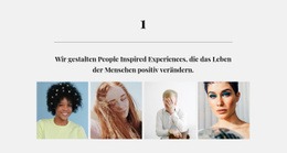 Das Beste Website-Design Für Galerie Mit Schönen Menschen