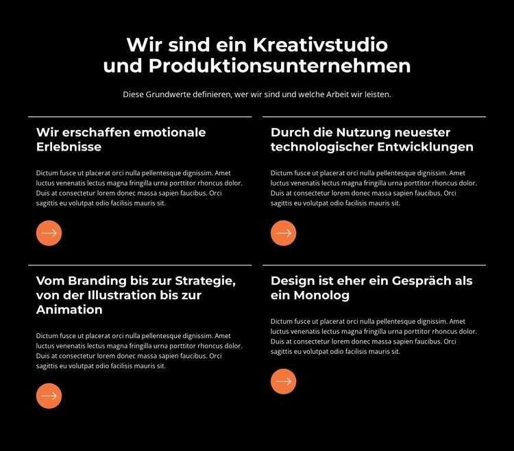 Wir schaffen emotionale Erlebnisse mit dem Ziel, die Ergebnisse zu verbessern Website design