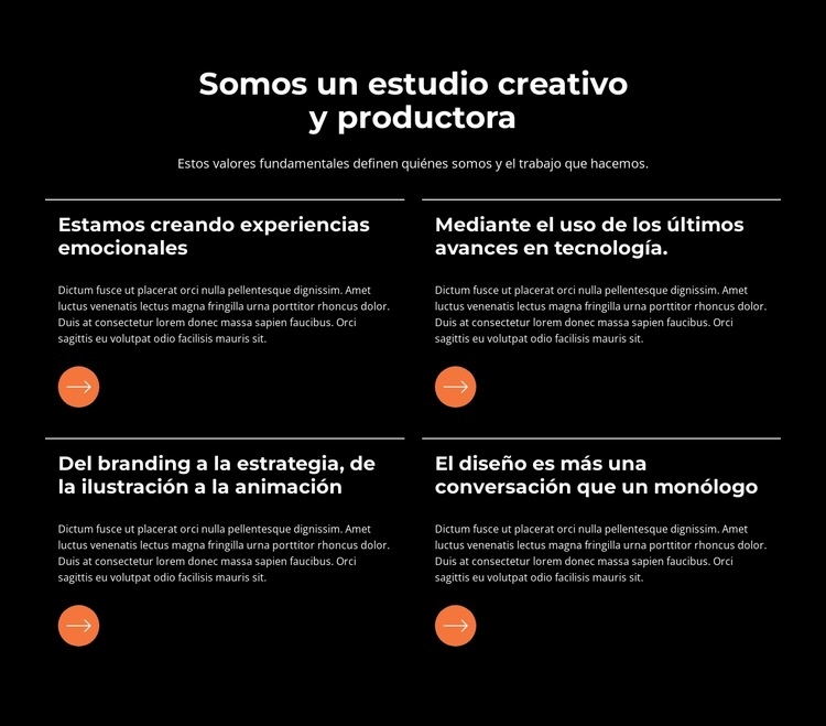 Creamos experiencias emocionales orientadas a mejorar los resultados Diseño de páginas web