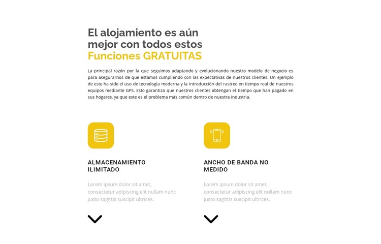 Dos direcciones importantes Plantilla CSS