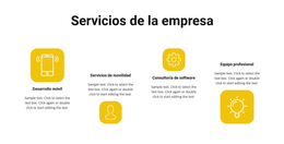 Servicios De Nuestra Empresa: Plantilla De Sitio Web Sencilla