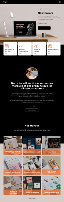 Designs De Qualité Et Attractifs - Maquette Web