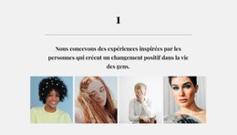 Galerie Avec De Belles Personnes – Inspiration De Modèle D'Une Page