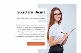 De Beste HTML5-Sjabloon Voor Online Secretaresseservice