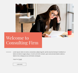 Welcome To Consulting Firm - Responsive One Page Template