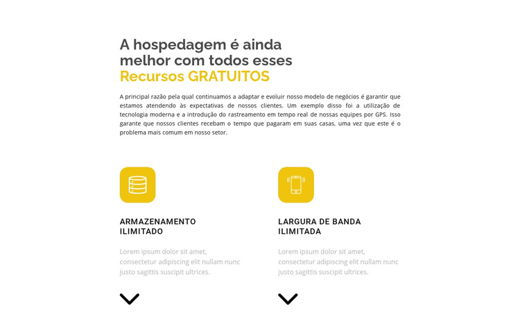 Duas direções importantes Tema WordPress