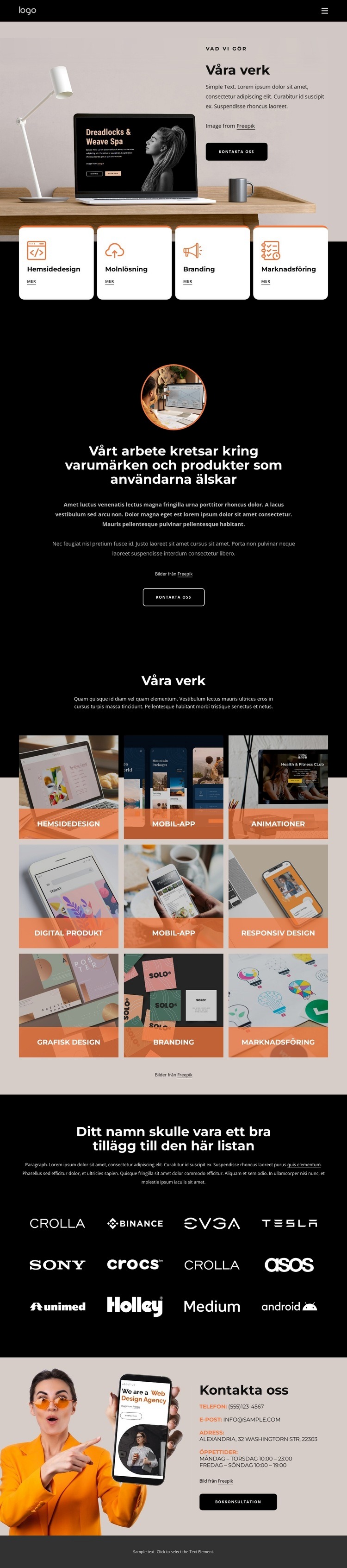 Kvalitet och attraktiv design CSS -mall