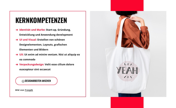 UI-Design-Berater Website-Vorlage