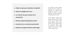 HTML5 Réactif Pour Liste Et Texte