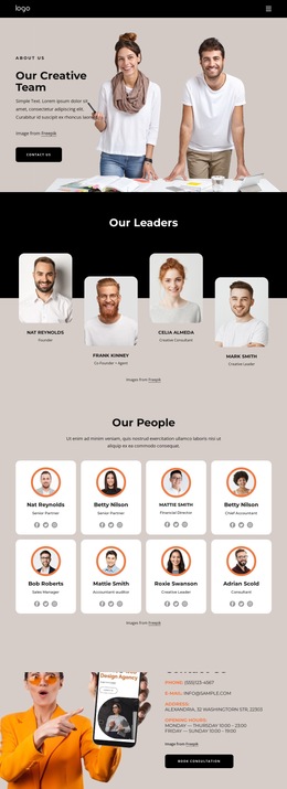 We Create Experiences That Brands Live By - Custom HTML5 Template