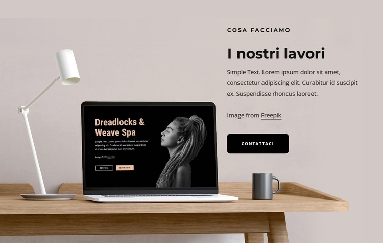 Il design è ovunque Modelli di Website Builder