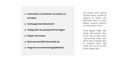 HTML5 Responsief Voor Lijst En Tekst