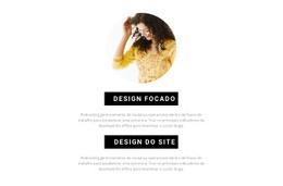 Criação De Um Design Único - Linda Maquete De Site