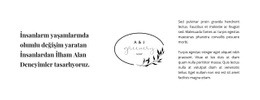 Logo Ve Metin Listesi Için Özel Açılış Sayfası