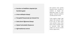 Liste Ve Metin #Html-Templates-Tr-Seo-One-Item-Suffix
