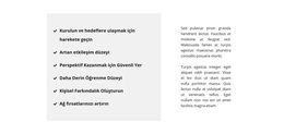 Liste Ve Metin - En Iyi WordPress Teması