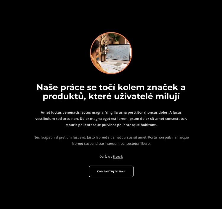 Naše práce se točí kolem značek Téma WordPress