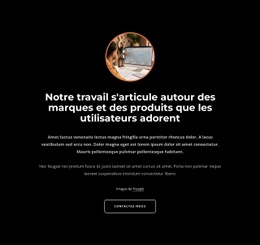 Notre Travail Tourne Autour Des Marques - Inspiration Pour La Conception De Sites Web