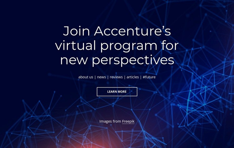 Virtual program Homepage Design