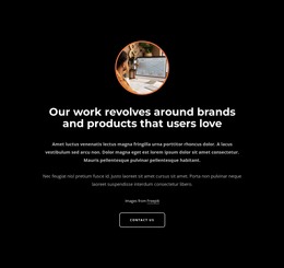 Page HTML For Our Work Revolves Around Brands