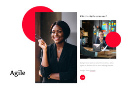Agile software development - Website Mockup by Nicepage