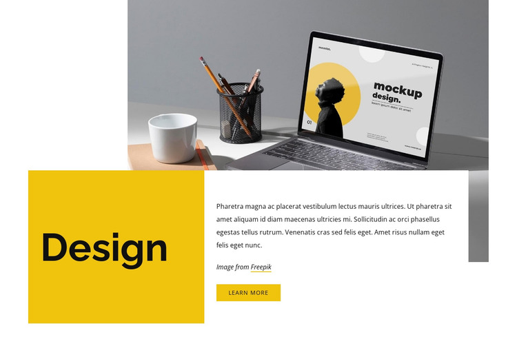 Design and stretchy HTML Template