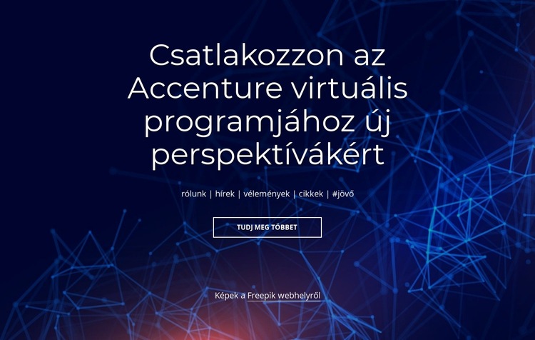 Virtuális program Weboldal tervezés