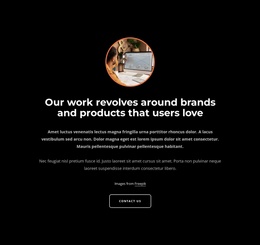 Our Work Revolves Around Brands - Simple Joomla Template