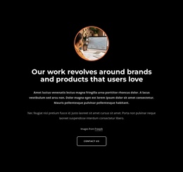 Our Work Revolves Around Brands - Starter Site