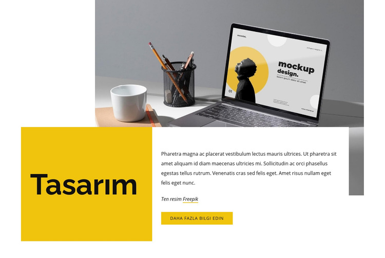 Tasarım ve esnek Web Sitesi Şablonu