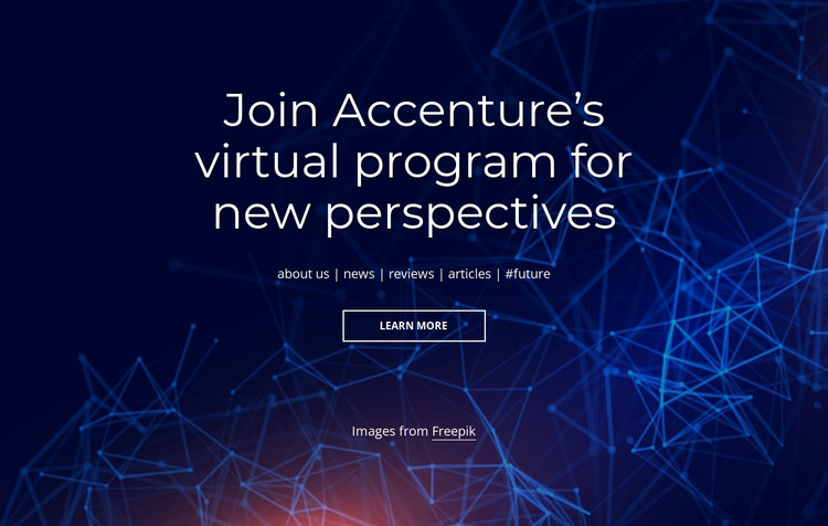 Virtual program Website Mockup