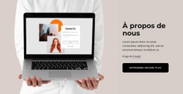 Une Conception Web Professionnelle Modèle D'Une Seule Page