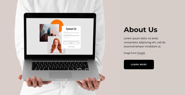 A professional web design Squarespace Template Alternative