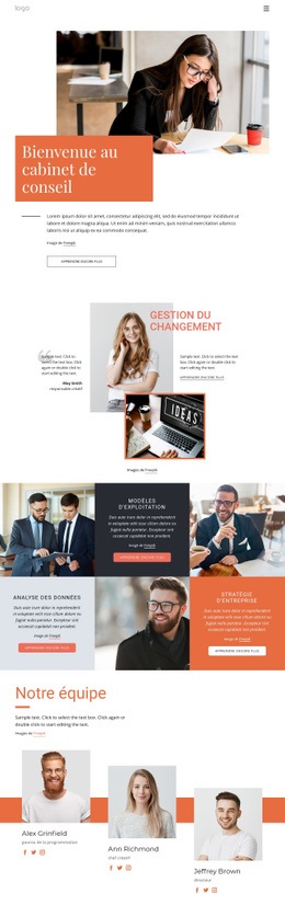 Conception De Sites Web Cabinet De Conseil Pour N'Importe Quel Appareil