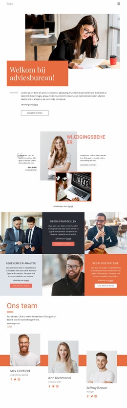 Adviesbureau - Responsieve HTML5-Sjabloon