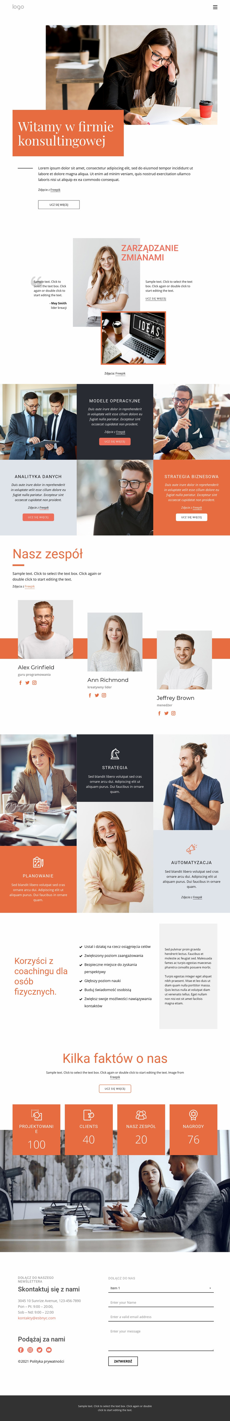 Firma konsultingowa Szablon Joomla