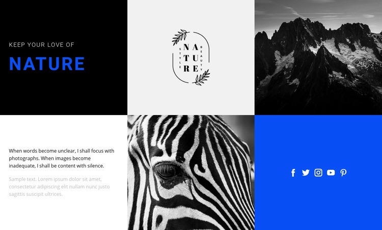 Nature textures Webflow Template Alternative