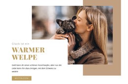 Warmer Welpe – Ultimatives Website-Modell